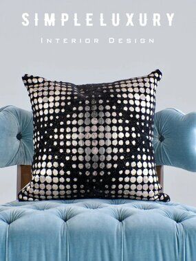 Brand New D.V.KAP Home Selfie-Onyx 20"X20" Abstract Throw Pillow Cover